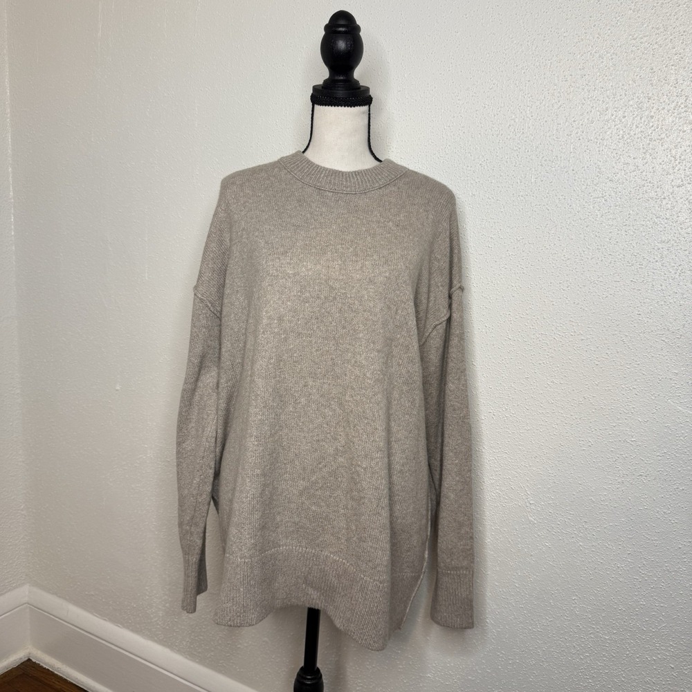 Aerie Women's Oversized Comfy/cozy knit sweater beige Size S/p